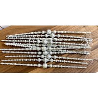 Vintage Silber Glitzer Eiszapfen Ornamente - Set Mit 11 Ornamenten von NestingwithNoel