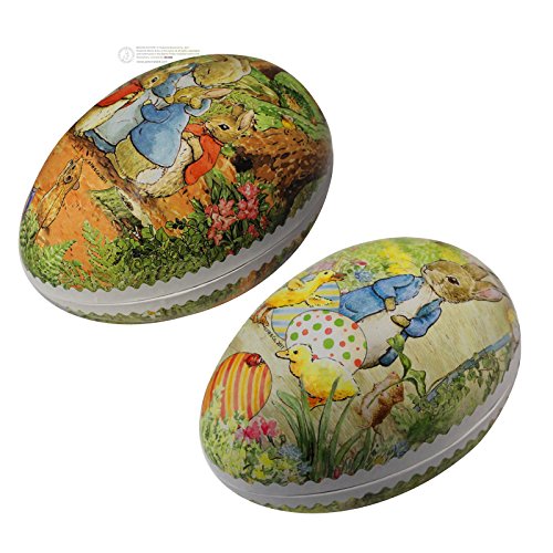 2er Set Bilderostereier zum Befüllen Beatrix Potter 18 cm bunt Sortiert, Ostereier, Osterdekoration, Eier, Füllei, Pappei, Papposterei von Nestler