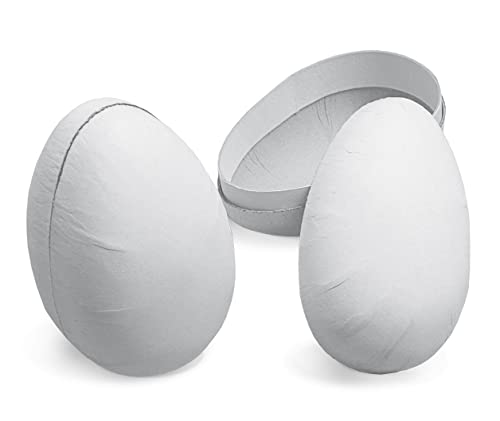 Nestler Bastel - Ostereier - Basteleier zum Befüllen - handgemachte Eier aus Pappe - Verschiedene Sets - liebevolles Ostergeschenk - Osterei (11 cm, 3) von Nestler