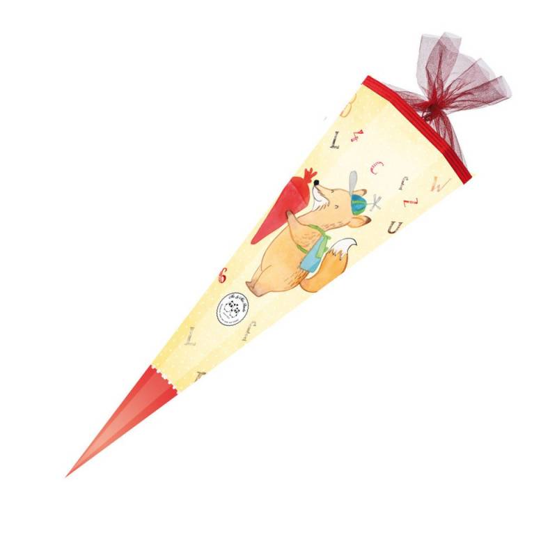 Nestler Deko-Granulate Nestler Schultüte Mr. & Mrs. Panda Schulfuchs eckig mit Tüllverschluss von Nestler