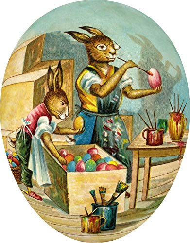 Nestler XXL 35cm Osterei zum Befüllen - Handgemachte Eier aus Pappe mit wunderschönen Motiven - Liebevolles Ostergeschenk (Festtagszeit) von Nestler
