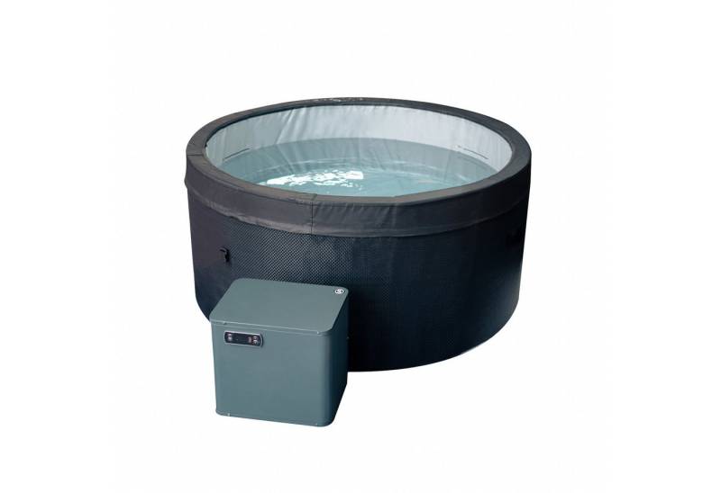 NetSpa Whirlpool NetSpa Ice Whirlpool halbstarr rund Eisbad für 4 Personen mit 5 kW von NetSpa