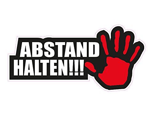 1 x Aufkleber Stopp Abstand Halten Auffahren Sticker Autoaufkleber Decal OEM JDM von NetSpares
