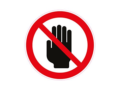 1 x Aufkleber Warnzeichen Halt Stopp Handzeichen Warnung Achtung Sticker Hand 1 x Aufkleber Warnzeichen Halt Stopp Handzeichen Warnung Achtung Sticker Hand von NetSpares