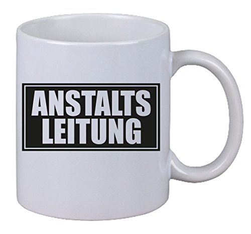 Netspares 131290033 Kaffee Tasse Anstaltsleitung Anstalt Leitung Chef Boss Geschenk Büro X-Mas NEU, Weiß von NetSpares