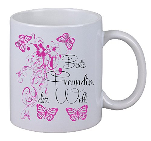 Kaffee Tasse Beste Freundin Floral Geburtstag Geschenk Überraschung Butterfly von NetSpares