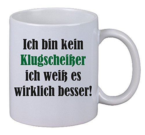 Netspares 119188552 Kaffee Tasse Ich Bin Kein Klugscheißer Ich Weiß es Wirklich Besser. Fun X-Mas von Netspares