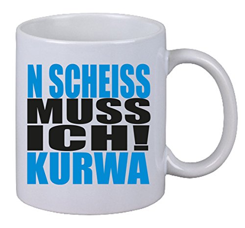 Kaffee Tasse N Scheiss muss ich Kurwa Polen Gag Polish Polnisch Fun Spruch LOL von Netspares