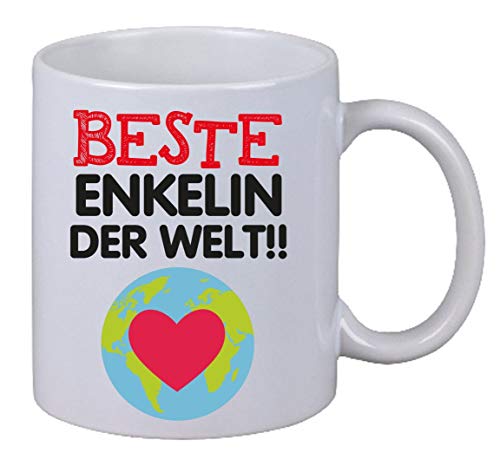 NetSpares Kaffee Tasse Beste Enkelin Der Welt Becher Kaffebecher Merry X-Mas Christmas von NetSpares