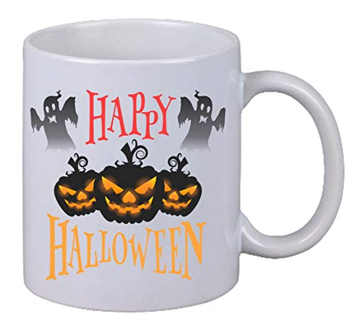 NetSpares Kaffee Tasse Happy Halloween 04" Halloween Grusel Horror Fun Blood Blut Kürbis von NetSpares