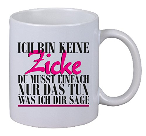 NetSpares Kaffee Tasse Ich Bin Keine Zicke Geschenk Geburtstag X-Mas Weihnachten Fun Gag von NetSpares