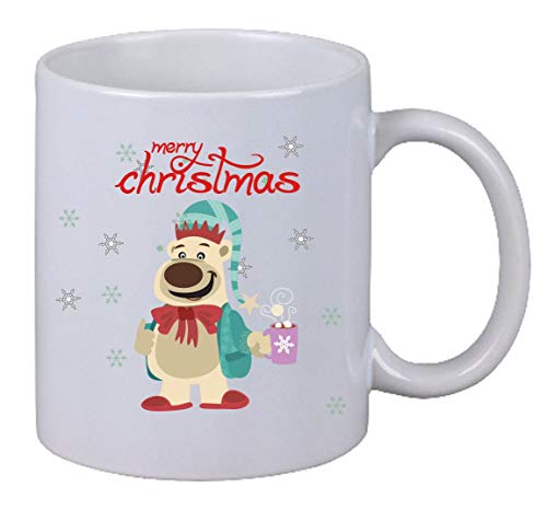 NetSpares Kaffee Tasse Merry Christmas 04" Frohe Weihnachten Bär Teddybär Bear Santa NEU von NetSpares