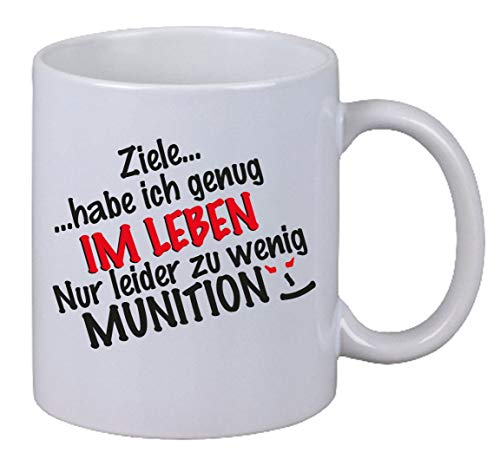 NetSpares Kaffee Tasse Ziele Habe Ich Genug Im Leben Geschenk Fun Gag Weihnachten X-Mas von NetSpares