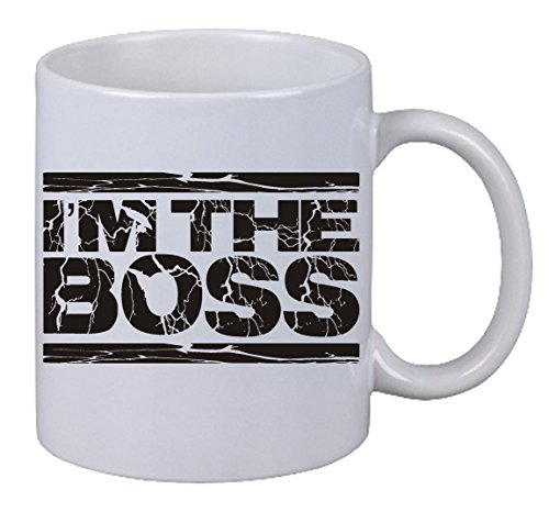 NetSpares Kaffee Tasse Becher Im The Boss Chef Boss Geschenk Weihnachten Büro Fun Lustig von NetSpares