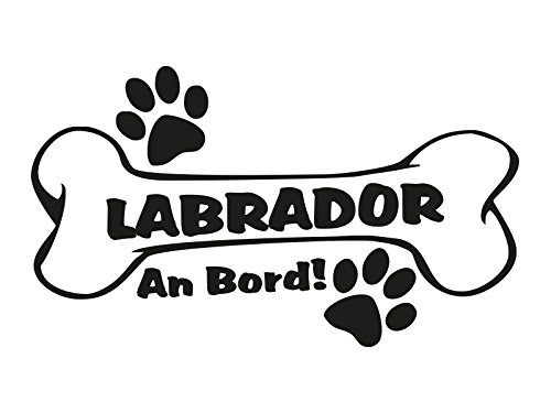 Plott Aufkleber Hundeknochen Labrador An Bord Pfote Hund Dog Sticker Bone von NetSpares