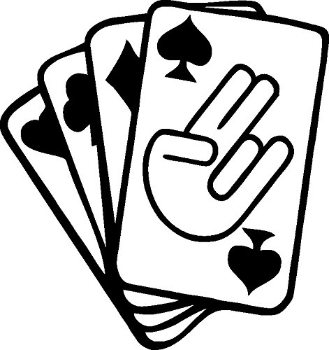 Plott Aufkleber Shocker Karten Cards Poker Pik Tuning Sticker Dub Fun Gag von NetSpares