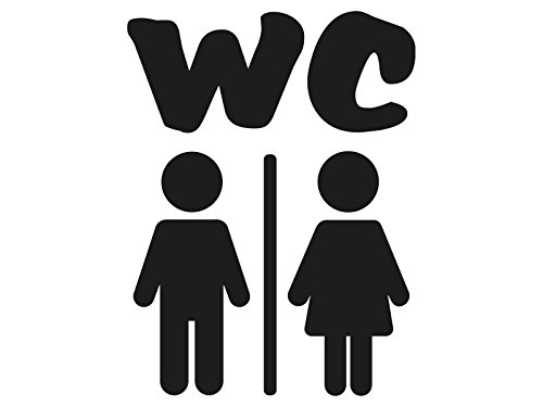 Plott Aufkleber WC Toilette Mann Frau UniSex Sticker Türe Deko Dekoration Plott Aufkleber WC Toilette Mann Frau UniSex Sticker Türe Deko Dekoration von NetSpares