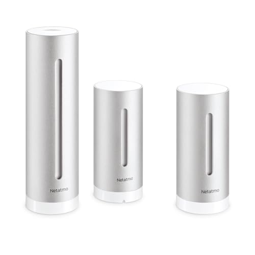 Netatmo Innen- und Außen-Wetterstation mit drahtlosem Außensensor + Zusatzmodul, Kompatibel mit Amazon Alexa, Google Home und Apple HomeKit, NBU-NWS-NIM-EU von Netatmo