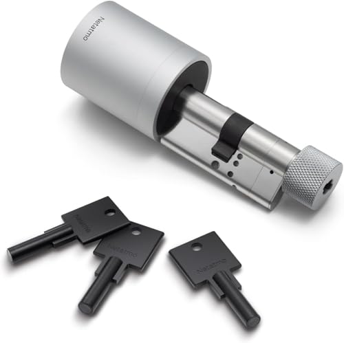 Netatmo Doorlock Smartes Türschloss und Schlüssel, Zugang per Smartphone oder gesichertes NFC, Teilen Sie den Zugang mit Ihren Gästen, verschlüsseltes BLE Bluetooth, NDL-EC von Netatmo