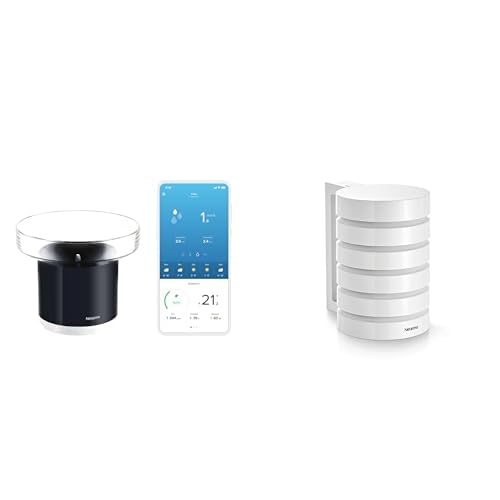 Netatmo Regenmesser Funk für die Netatmo Wetterstation, NRG01-WW & Funktionelles Schutzgehäuse für die Smarte Wetterstation, Schutz für das Außenmodul der Smarten Wetterstation mit WLAN-Verbindung von Netatmo