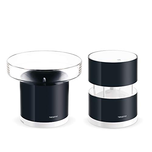 Set Regenmesser + Windmesser für die Netatmo Smarte Wetterstation + WLAN + Kabellos + Amazon Alexa Set Regenmesser + Windmesser für die Netatmo Smarte Wetterstation + WLAN + Kabellos + Amazon Alexa von Netatmo