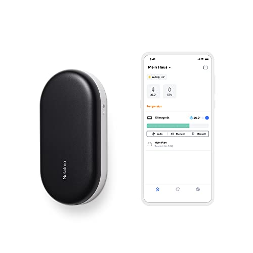 Netatmo Smarte Klimaanlagensteuerung - Smarte Klimaanlage - kompatibel mit allen Klimaanlagen und Wärmepumpen - WI-FI - Energieeinsparung - Alexa, Google Assistant, Siri - NAC-DE von Netatmo