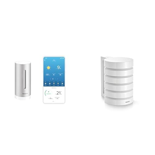 Netatmo Zusätzliches Smartes Innenmodul, silber & Funktionelles Schutzgehäuse für die Smarte Wetterstation, Schutz für das Außenmodul der Smarten Wetterstation mit WLAN-Verbindung, NRS-WW von Netatmo