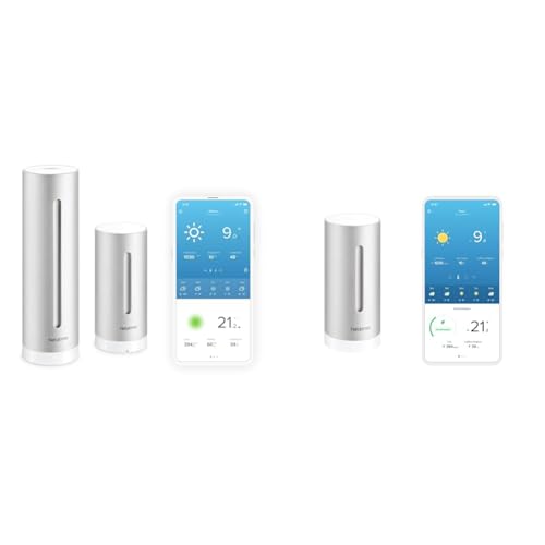 Set Netatmo Smarte Wetterstation + Zusätzliches Innenmodul + WLAN + Funk + Innen- und Außensensor + Amazon Alexa von Netatmo