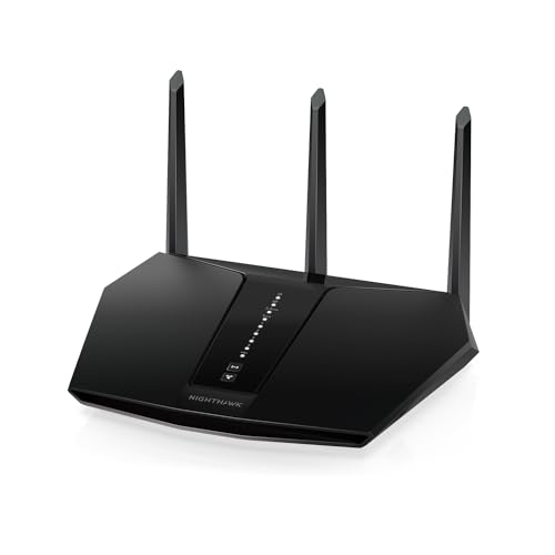 NETGEAR Nighthawk WiFi 6 Router (RAX30) 5-Stream Dual-Band Gigabit Router, AX2400 Wireless Speed (bis zu 2,4 Gbit/s), Abdeckung bis zu 2.000 m² und 20 Geräte von NETGEAR