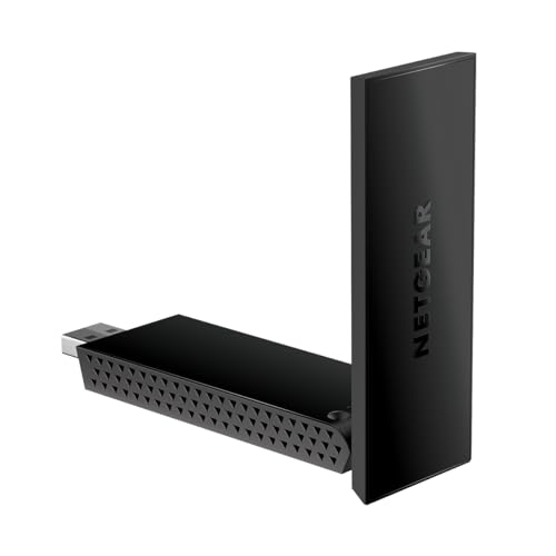 NETGEAR Nighthawk WiFi 6 USB 3.0 Adapter (A7500) – AX1800 Dual-Band Wireless Gigabit Geschwindigkeit (bis zu 1,8 Gbit/s) – Funktioniert mit jedem WiFi 6 oder WiFi 5 Router oder Mesh-System – für von Netgear