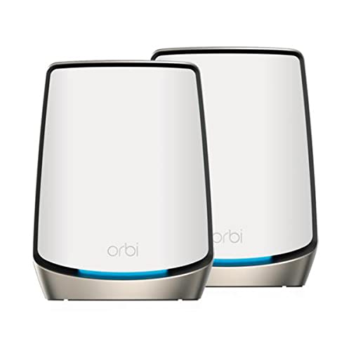 NETGEAR Orbi WiFi 6 Mesh WLAN System (RBK862S) | Triband Mesh, Router mit 1 Satelliten-Repeater, Abdeckung von bis zu 360 m² und 100 Geräten, Armor Abonnement, AX6000 (bis zu 6 GBit/s) NETGEAR Orbi WiFi 6 Mesh WLAN System (RBK862S) | Triband Mesh, Router mit 1 Satelliten-Repeater, Abdeckung von bis zu 360 m² und 100 Geräten, Armor Abonnement, AX6000 (bis zu 6 GBit/s) von NETGEAR