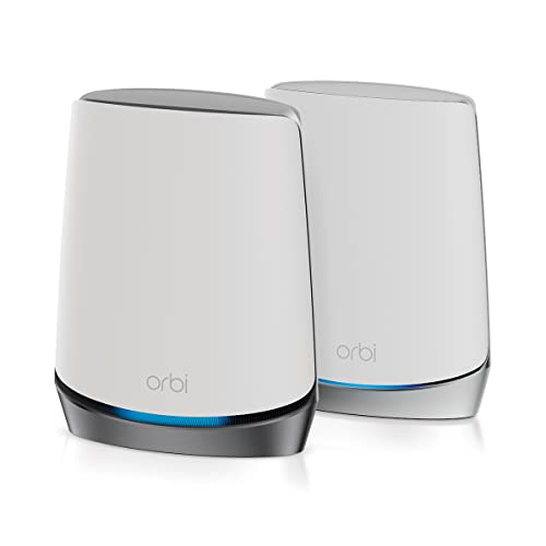 NETGEAR Orbi NBK752 5G LTE Wifi 6 WLAN Mesh System (5G Funknetz Homespot Set bis 350 m² Abdeckung und AX4200 Tri-Band, WLAN Router mit 5G Modem und Mesh Satellit, für jede SIM-Karte freigeschaltet) von Netgear