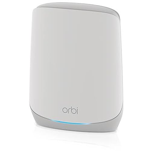 NETGEAR Orbi RBS760 WiFi 6 Mesh WLAN Satellit (zusätzliche 175 m² Abdeckung, 5.400 MBit/s Geschwindigkeit, 11AX Tri-Band Mesh Repeater kompatibel mit RBK76x Orbi WiFi6 Systemen) von Netgear