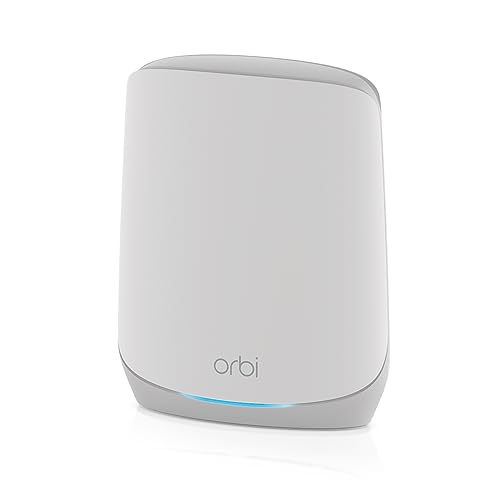 NETGEAR Orbi Whole Home Tri-Band Mesh WiFi 6 Add-on Satellite (RBS760) – funktioniert mit Ihrem Orbi WiFi 6 System – bietet Abdeckung bis zu 2.500 m² – AX5400 bis zu 5,4 Gbit/s von NETGEAR