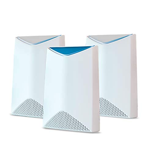NETGEAR Pro SRK60B03 Mesh-System (Mesh-Router + 2x Satellit Mesh Repeater, 3 GBit/s Geschwindigkeit bis zu 525 m² Abdeckung, Tri-Band AC3000, Smart Roaming) von Netgear