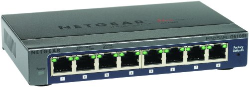 Netgear GS108E Netzwerk-Switch Silber – Netzwerk-Switch (verwaltet) von Netgear