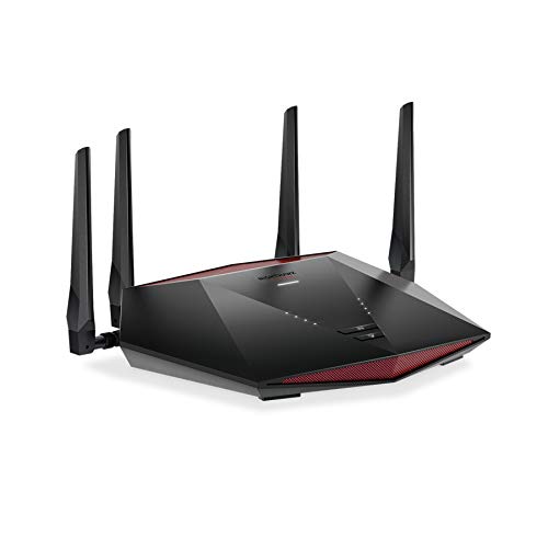 NETGEAR Nighthawk Gaming Router WiFi 6 (AX5400 Speed mit 6 Streams, Pro Gaming WLAN Router mit DumaOS 3.0, verzögerungsfreie Verbindungen, XR1000) von NETGEAR