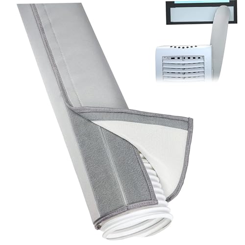 Duct Isolation Wrap, 59x21 -Zoll Isolierter Klimaanlagenschlauchabdeckung, tragbare Wechselstromschlauchabdeckung, einfach zu installierende Wechselstromdämmungshülle passen sowohl 5 ＆ 5, 9 Durchmesse von NethCasti