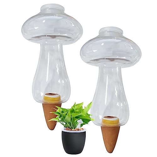 NethCasti 2pcs Pflanzenwässerungsgeräte Automatische Wasserveranstaltung Haushalt Selbstanteile Reisegeschäft Seping Tropf Gerät Tropf 300 ml Pilz Shomewater-Spender Anlage von NethCasti
