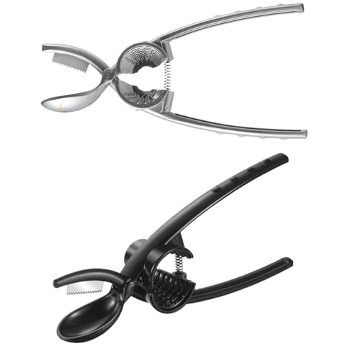 NethCasti Nusscracker 2pcs 2 in 1 Nicht-Schlupf-Legierung Walnuss & Chestnut Cracker mit scharfen Zacken und Trichter Design Labour-sparendes Küchenzubehör NethCasti Nusscracker 2pcs 2 in 1 Nicht-Schlupf-Legierung Walnuss & Chestnut Cracker mit scharfen Zacken und Trichter Design Labour-sparendes Küchenzubehör von NethCasti