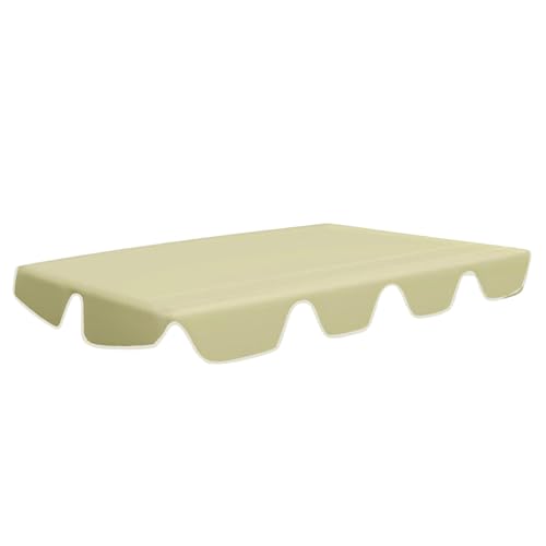 NethCasti Swing-Baldachin, wasserdichte Anti-UV-Schwung-Baldachin-Ersatz, 77x49x6 Sitzersatz mit Befestigungsgurt für 3 Sitzstühle von NethCasti