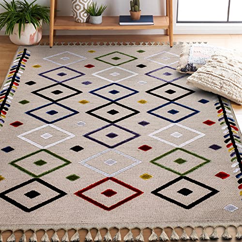 Netline Home Vintage-Teppich für Wohnzimmer, Schlafzimmer, Küche, Esszimmer | Orientalischer Design | Weicher mittlerer Flor | Traditioneller | Schmutzabweisend (dunkle Cremefarbe, 160X230 cm) von Netline Home