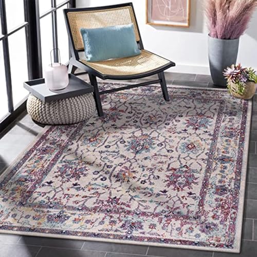 Netline Home Vintage-Teppich für Wohnzimmer, Schlafzimmer, Küche, Esszimmer | Orientalischer Design | Weicher mittlerer Flor | Traditioneller | Schmutzabweisend (lila, 200X290CM) von Netline Home