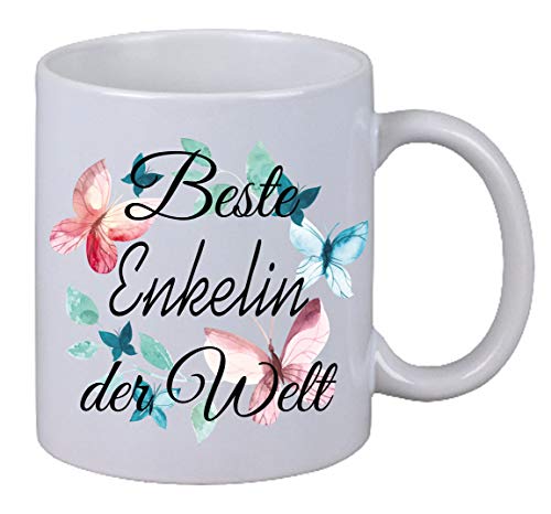 Kaffee Tasse Beste Enkelin der Welt Schmetterling Geburtstag Weihnachts Geschenk Kaffee Tasse Beste Enkelin der Welt Schmetterling Geburtstag Weihnachts Geschenk von NetSpares
