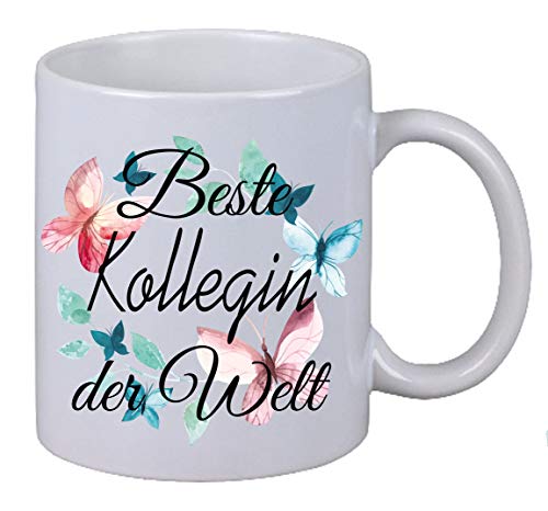 Kaffee Tasse Beste Kollegin der Welt Schmetterling Geburtstag Weihnachts Geschenk von Netspares