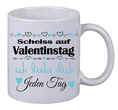 Kaffee Tasse Scheiss auf Valentinstag liebe dich Weihnachten Geburtstag Geschenk von Netspares