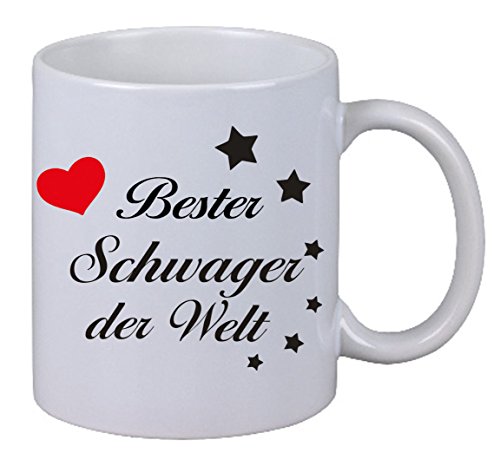 Netspares 118862583 Kaffee Tasse Kaffebecher Bester Schwager der Welt Geschenk Bruder Geburtstag, Weiß von Netspares