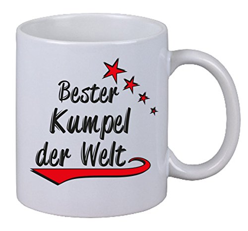 Netspares 118863223 Kaffee Tasse Kaffebecher Merry X-Mas Bester Kumpel Der Welt Geschenk Christmas, Weiß von Netspares