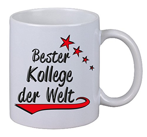 Netspares 118863224  Kaffee Tasse Kaffebecher Merry X-Mas Bester Kollege Der Welt Christmas Geschenk, Weiß von Netspares