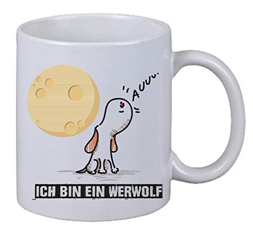 NetSpares Kaffee Tasse Ich Bin EIN Werwolf Dog Hund Tier Geschenk Xmas Healing Halloween von NetSpares